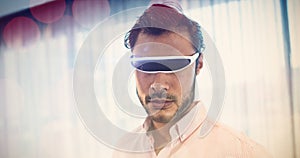 Businessman using an oculus photo