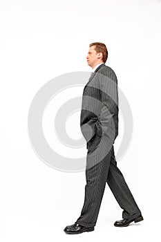 Businessman walking