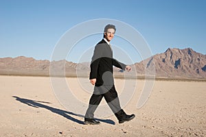 Businessman walking