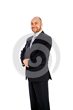 Businessman on white backgroun