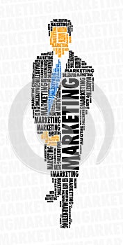 Businessman word cloud - marketing