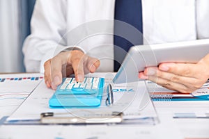 Businessman at work in office