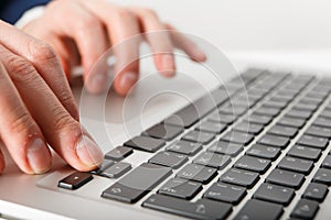 Businessman working at computer