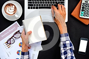 Businessman Working Laptop Connecting Networkin