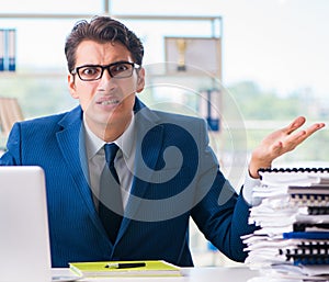 Businessman working in the office