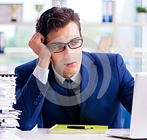 Businessman working in the office