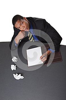 Businessman - writers block photo