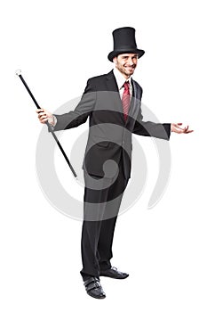Businessman with Yop Hat photo