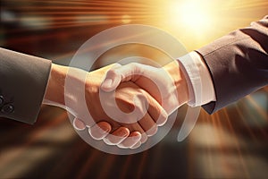 Businessmans Handshake, Generative AI