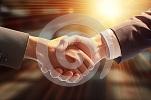 Businessmans Handshake, Generative AI