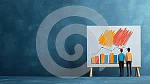 Businessmen analyzing growth chart