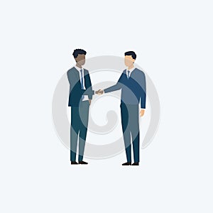 businessmen closing deal handshake