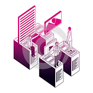 businessmen database server connection data files