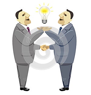 Businessmen handshake in Business deal