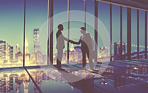 Businessmen Handshake Contract Greeting Business Concept