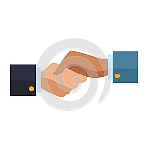Businessmen handshake symbol
