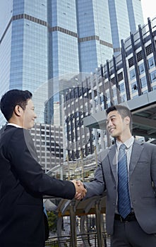 Businessmen having an agreement