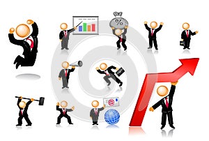 Businessmen Icon Set 1