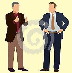 Businessmen Making Gestures