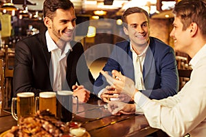 Businessmen in pub