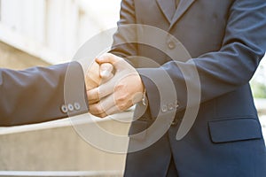 businessmen shaking hands