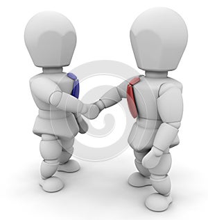 Businessmen shaking hands