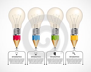 Businessn option infographics design template. photo