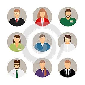 Businesspeople avatars