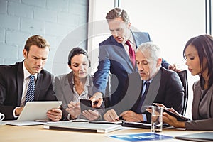 Businesspeople in conference room