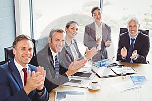 Businesspeople in conference room