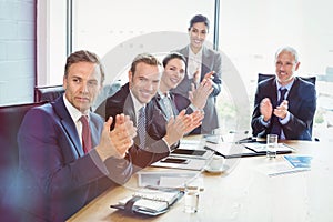 Businesspeople in conference room