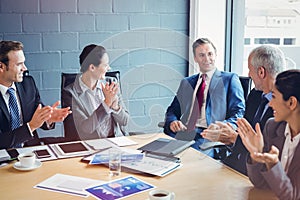 Businesspeople in conference room