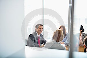 Businesspeople in conference room