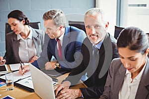 Businesspeople in conference room