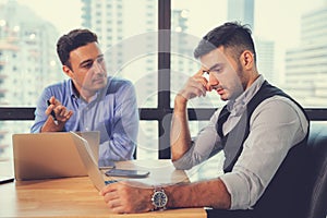 Businesspeople discussing together in conference room during meeting at office