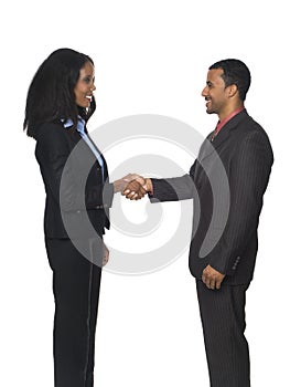 Businesspeople - handshake greeting