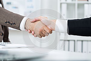 Businesspeople handshake