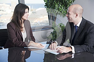 Businesspeople having fun in the office