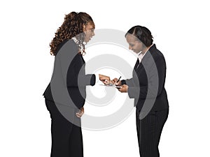 Businesspeople - interview form