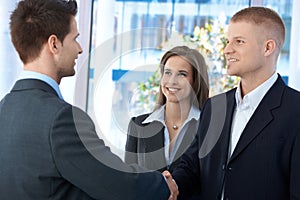 Businesspeople meeting in office