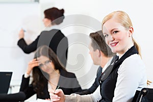 Businesspeople,meeting and presentation in office