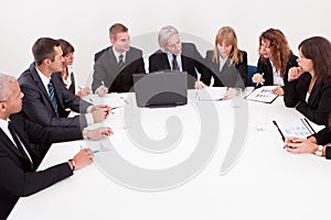 Businesspeople in meeting