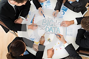 Businesspeople Planning Bigdata