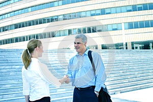 Businesspeople Shaking Hands