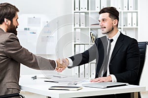 Businesspeople shaking hands