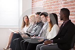 Businesspeople Waiting For An Interview