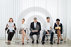 Businesspeople Waiting For Interview