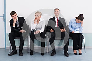 Businesspeople Waiting For Job Interview