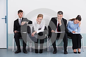Businesspeople Waiting For Job Interview