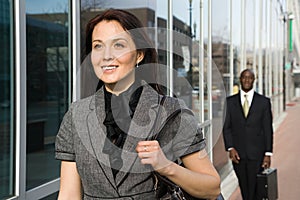 Businesspeople walking